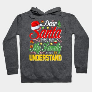 Dear Santa Met My Family You Understand Funny Christmas T-Shirt Hoodie